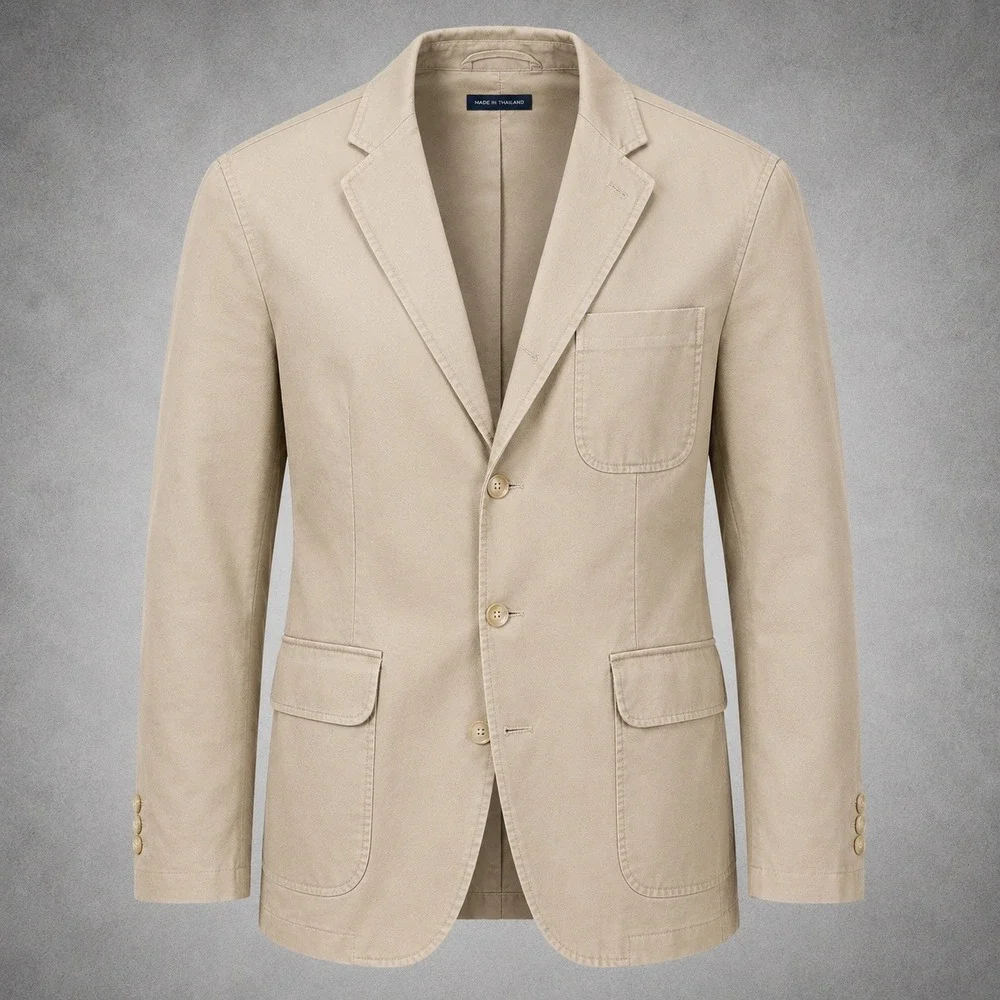 NWT Polo Ralph Lauren Mens XL Tan 3-Button Blazer Sport Coat Jacket Summer